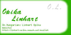 opika linhart business card